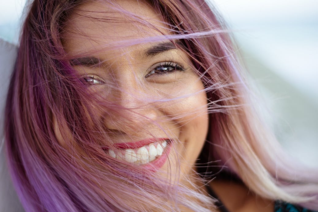 Portrait of a Smiling Mexican Girl